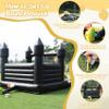Commercial Inflatable Black Bounce House for Adults & Kids-100% PVC Large Bouncy Castle with UL Blower for Outdoor Indoor Decoration Birthday Party & Events 13.5x11.5x10FT view 4