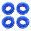 Beufee 4PCS Silicone Inserts Foam Rubber Insert, Scale Rc Crawler Replacement of Sponge Foams 3 Layers Hollow for 1 10 Rc Car 1.9 Inch Tire (Blue) view 1