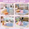 MOOZHEALTH Foam Climbing Blocks for Toddlers, 7-Piece Baby Soft Play Set with Ball Pit, Indoor Climbing Toys for Kids, Modular Foam Play Structures, Macaron Colors (Balls Not Included) view 4