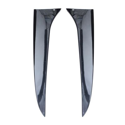 1 Pair Side Wing Trim Cover Glossy Black Car Rear Window Side Spoiler Canard Splitter Carbon Fiber Compatible For BMW X1 E84 2009-2015(Glossy Black)