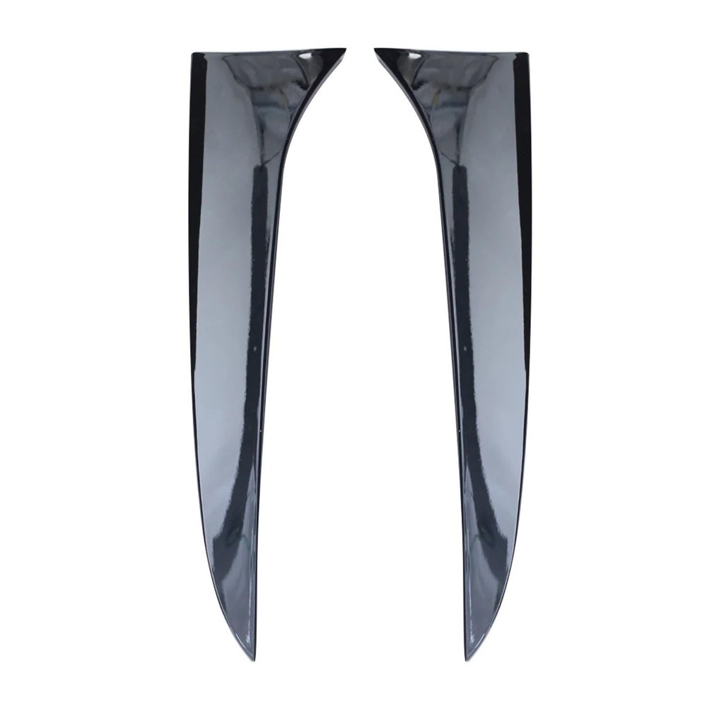 1 Pair Side Wing Trim Cover Glossy Black Car Rear Window Side Spoiler Canard Splitter Carbon Fiber Compatible For BMW X1 E84 2009-2015(Glossy Black)