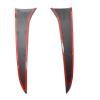 1 Pair Side Wing Trim Cover Glossy Black Car Rear Window Side Spoiler Canard Splitter Carbon Fiber Compatible For BMW X1 E84 2009-2015(Glossy Black) view 4
