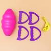 WHAMVOX 2Pcs Parent Outdoor Double Combination Pull Interactive Shuttle Ball for Fun Educational Activities Lightweight Pink Green view 3
