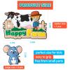 Fridge Magnets for Toddlers 1-3-Cute Fridge Magnets for Kids Large Farm Animal Magnets for Fridge Strong Refrigerator Magnets for Toddlers Babies Fun Educational Toys Gift for Boys & Girls Ages 1 view 2