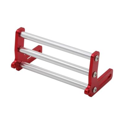 BOQEXSS for Axial for SCX10 for Traxxas for TRX4 X18A 1/10 RC Crawler Vehicle Metal Front Bumper for Universal Upgrade Parts Rc Bumpers(Red)