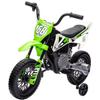 12V Electric Kids Motorcycle, Ride on Motorcycle with Twist Grip Throttle, Treaded Tires, Training Wheels, Music, 3.1mph Top Speed, Ages 3-6 Years Old, Green view 1