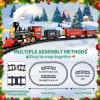 AuroTops Christmas Train Sets for Around The Tree,Kids Train Set Steam Trains for Boys Girls,Sounds & Lights, for Kids 4 5 6 7 8 + Years Party Favors Party Decorations view 3