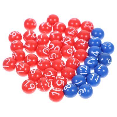 KESYOO Sphere Game Balls for Party Raffle 10-Piece Set of Numbered Plastic Lottery Balls for Entertainment and Bingo Games