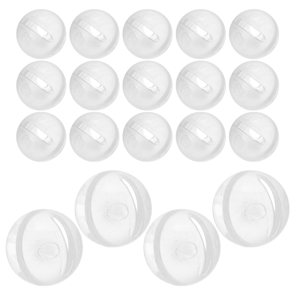 RORPOIR 30Pcs Rattle Box Bells for Pets DIY Interactive Inserts Clear Squeakers for Auditory Stimulation for Home Nursery Fun