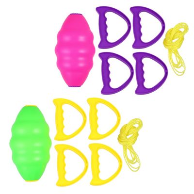ERINGOGO 2Pcs Parent Outdoor Pull Shuttle Ball Fun Interactive Sports Activity for Pink Green Lightweight for Play