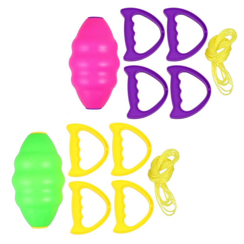 ERINGOGO 2Pcs Parent Outdoor Pull Shuttle Ball Fun Interactive Sports Activity for Pink Green Lightweight for Play