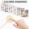 BESTonZON 1Set Fairy Wands Kit Unfinished Wooden Fairy Wands with Gem Stickers and Ribbons for DIY Craft Parties Dress Up and School Projects view 3