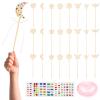 BESPORTBLE Year Old Girl Toys DIY Fairy Wands Kit Wooden Fairy Sticks for Boys and Girls Star Crown Flower Butterfly Shape view 1