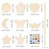 BESPORTBLE Year Old Girl Toys DIY Fairy Wands Kit Wooden Fairy Sticks for Boys and Girls Star Crown Flower Butterfly Shape view 3