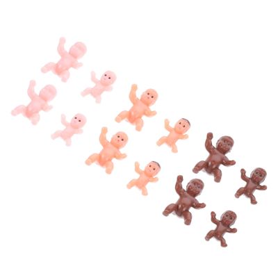 COOLHIYA 60Pcs Mini Plastic Boy Girl for Shower Games Cake Decoration My Water Broke Party Keepsake Fun Mini Figurines for Celebrations and Special Occasions