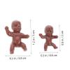 COOLHIYA 60Pcs Mini Plastic Boy Girl for Shower Games Cake Decoration My Water Broke Party Keepsake Fun Mini Figurines for Celebrations and Special Occasions view 3