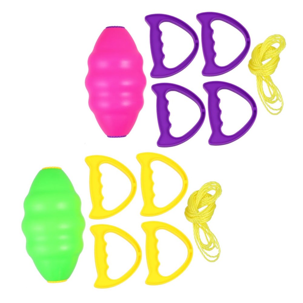 FUNNETOYU Double Combination Pull Toy for Boys and Girls 2-Piece Interactive Shuttle Ball Set Outdoor Sports Parent-Child Activity for Kindergarten Play and Family Fun