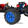 RCHuiWow RC Wheels and Tires Truck Tires for 1/18 Typhon Granite,RC Buggy Wheel & Rubber Tire Plastic Rims for 1/18 RC Scale Car,4pcs,Navy Blue view 4