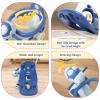 4 in 1 Rocking Horse for Toddlers 1-3 Years Old, Baby Rocking Toy Fun Birthday Gift for 1+ Kids, Ride on Toy with Guard Rails, Detachable Balance Board and Footrest with Push Handle (Blue) view 3