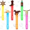 Winrayk Western Cowboy Party Favors, 24Pcs Self-designed Mini Bubble Wands for Kids Bubbles Bulk & Detachable Topper (6 Styles & Colors), Birthday Gift Pinata Filler Goodie Bag Stuffer Classroom Prize view 1