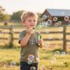 Winrayk Western Cowboy Party Favors, 24Pcs Self-designed Mini Bubble Wands for Kids Bubbles Bulk & Detachable Topper (6 Styles & Colors), Birthday Gift Pinata Filler Goodie Bag Stuffer Classroom Prize view 4