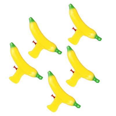 FRCOLOR 5Pcs Banana Shape Water Spray Interactive Summer Beach Game for Water Sensory Play Outdoor Fun for Parties and Family Activities