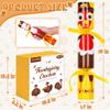 18 Pack Thanksgiving Crackers, Six Different Traditional Turkey Designs Thanksgiving Party Favors with Hat Dice and Adults, No Snap Holiday Crackers Poppers for Thanksgiving Table Decorations view 2
