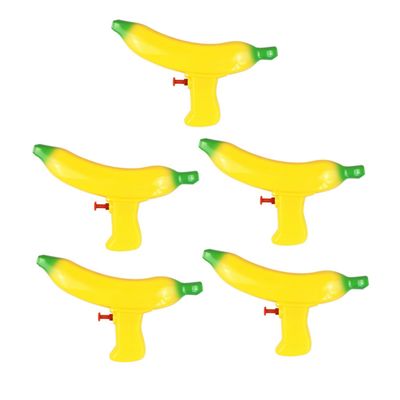 Beaupretty 5Pcs Banana Shape Water Spray for Fun Summer Outdoor Beach Game Props Interactive Water Play Supplies for Boys