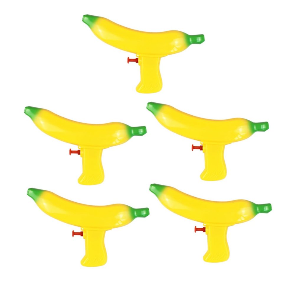 Beaupretty 5Pcs Banana Shape Water Spray for Fun Summer Outdoor Beach Game Props Interactive Water Play Supplies for Boys