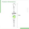 5-Pack Crystal Wind Spinners With Glass Beads, Double Helix Metal Chime, Prism Garden Hanging Mobile Ornament view 3
