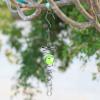 5-Pack Crystal Wind Spinners With Glass Beads, Double Helix Metal Chime, Prism Garden Hanging Mobile Ornament view 4