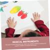 Beaupretty 3Pcs Musical Fruit Instruments for Boys and Girls Plastic Percussion Toys Simulation Fruit Design for Toddlers Music Play and Learning Activities view 4
