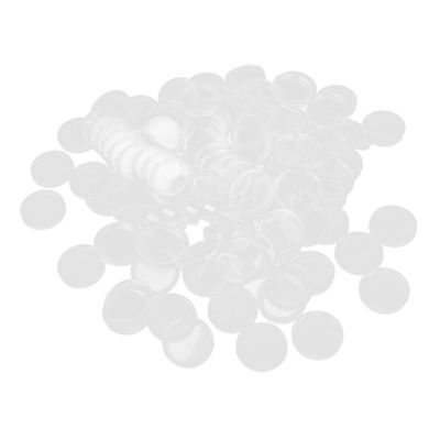DIYEAH 100Pcs Transparent Plastic Coin Holder Capsules Easy for Storing Coins Beads Trinkets Portable Storage Box for Collectors