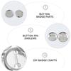 KAILIKETIY 100Sets DIY Button Badge Supplies Craft Parts for Custom Badges Durable Blank Pin Emblems for Shirts Hats and Jackets view 2