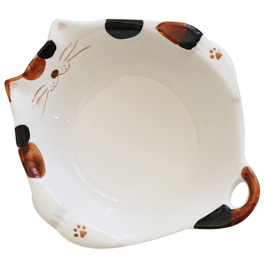 BESTOYARD Japanese Cartoon Ceramic Bowl for Kids 5.5-inch Food Serving Bowl High-Quality Glazed Rice and Snack for Breakfast and Fruits Dishwasher Safe