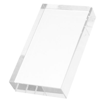 ERINGOGO Rectangular Glass Optical Prism Clear Glass for Science Photography Cube for Light Dispersion for Physics Education Decorative Sun Catcher