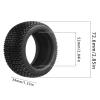 4Pcs Rubber Tires Tyre,Remote Control Car Tyre for 1/16 1/12 Vehicle Grass Tire Set Wheel Tires Accessory view 2