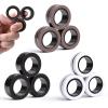 Cevioce 9 PCS Magnetic Ring Fidget Toys Set,ADHD Anxiety Magnetic Finger Spinner Pack for Adults and Teens,Kids Coolest Magnet Stress Relief Toy for 8+ Year Old Boys Girls Present view 1