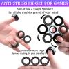 Cevioce 9 PCS Magnetic Ring Fidget Toys Set,ADHD Anxiety Magnetic Finger Spinner Pack for Adults and Teens,Kids Coolest Magnet Stress Relief Toy for 8+ Year Old Boys Girls Present view 4
