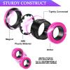Cevioce 9 PCS Magnetic Ring Fidget Toys Set,ADHD Anxiety Magnetic Finger Spinner Pack for Adults and Teens,Kids Coolest Magnet Stress Relief Toy for 8+ Year Old Boys Girls Present view 2