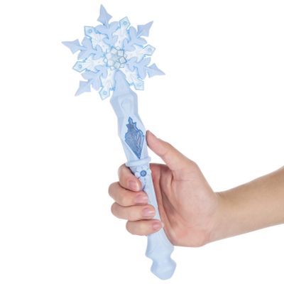 SEWACC Light Up Snowflake Wands with Sound, LED Magical Princess Wand for Girls, Halloween Birthday Party Favors, Not Included Batteries