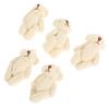 Hohopeti 5PCS Mini DIY Bear Doll Accessories 6cm Soft Velvet Hat Scarf and Gloves for Stuffed Animal Crafts for Boys and Girls Creative Projects view 1