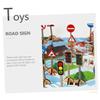 CORHAD 1Set Creative Wooden Traffic Sign for Cognitive Roadblock Play Model Fun Early Education for Parent Interaction and Imaginative Play view 4
