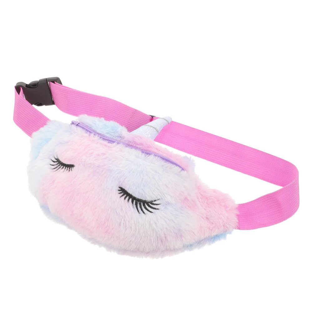 FOMIYES 1Pc Plush Unicorn Waist Bag for Cartoon Chest Bag Cute Crossbody Pouch for Boys and Durable Skin Friendly Material for Snacks and Essentials