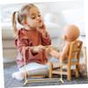 Abaodam 1Set Doll Clothes Organizer Wooden Hanging Rack for Doll Clothing Storage Coat Rack Practical Design for Clean and Tidy Wardrobe House Furniture Accessory view 3
