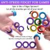 Cevioce 18 PCS Magnetic Ring Fidget Toys Set,ADHD Anxiety Magnetic Finger Spinner Pack for Adults and Teens,Kids Coolest Magnet Stress Relief Toy for 8+ Year Old Boys Girls Present view 4