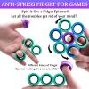 Cevioce 9 PCS Magnetic Ring Fidget Toys Set,ADHD Anxiety Magnetic Finger Spinner Pack for Adults and Teens,Kids Coolest Magnet Stress Relief Toy for 8+ Year Old Boys Girls Present view 4