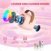 Small Bluetooth-Compatible Karaoke Loudspeaker for Kids with 2 Microphones LED Light for Travel Birthday Party Portable Karaoke Machine with Microphones view 2