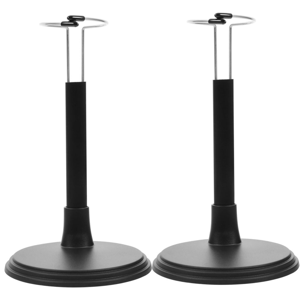 FUNNETOYU 2Pcs Adjustable Height Doll Stand for Figures Display Holder Figures Window Displays and Home Organization