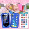 Kids Smart Toy Phone Blue 2.8" Touchscreen with Dual Cameras 17 Puzzle Games 13 Habit Tracking Alarms Christmas/Birthday Gift for 3-10 Year Old Boys Girls Travel Educational Toy view 4